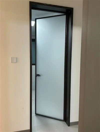 Frosted Glass Aluminium Door